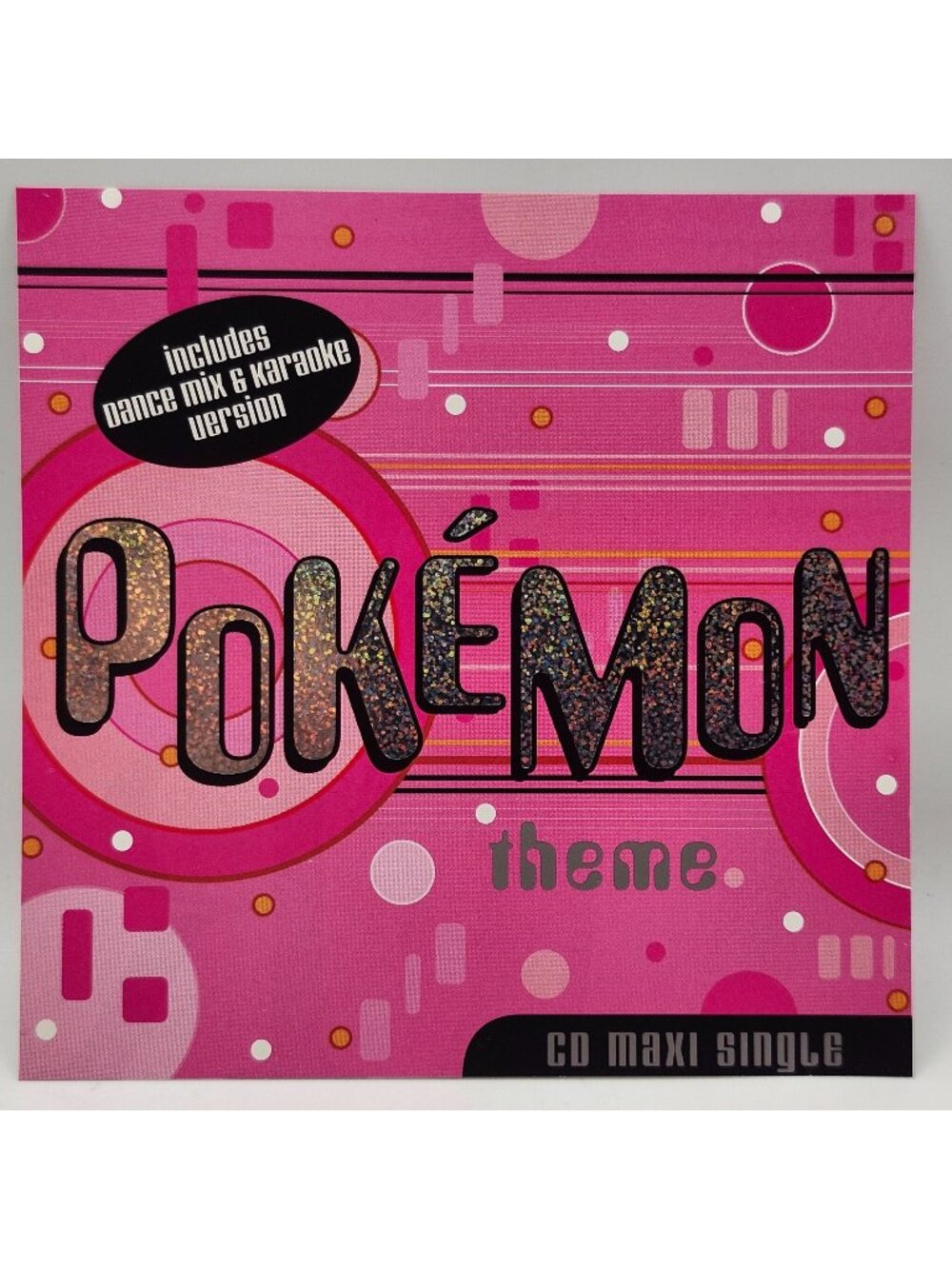 Pokémon Theme 3 Track CD Maxi Single Dance Mix Karaoke Version 1999 Robbins Ent